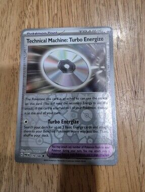 QTY 1 Pokémon Technical Machine: Turbo Energize Trainer Tool Card